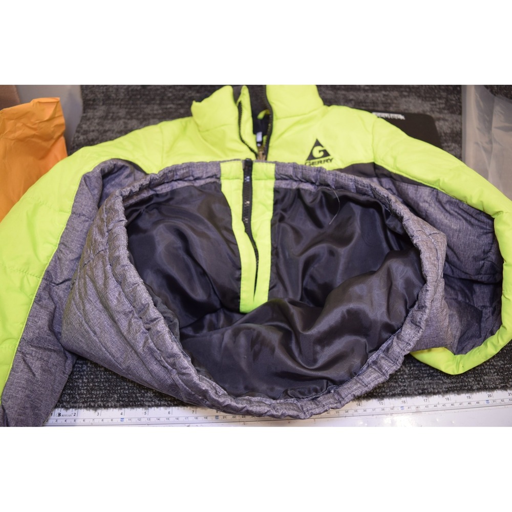 Gerry 3-in-1 LINER ONLY Jacket BOYS 10 12 Gray Safety Neon Green FLAWS - Picture 12 of 16